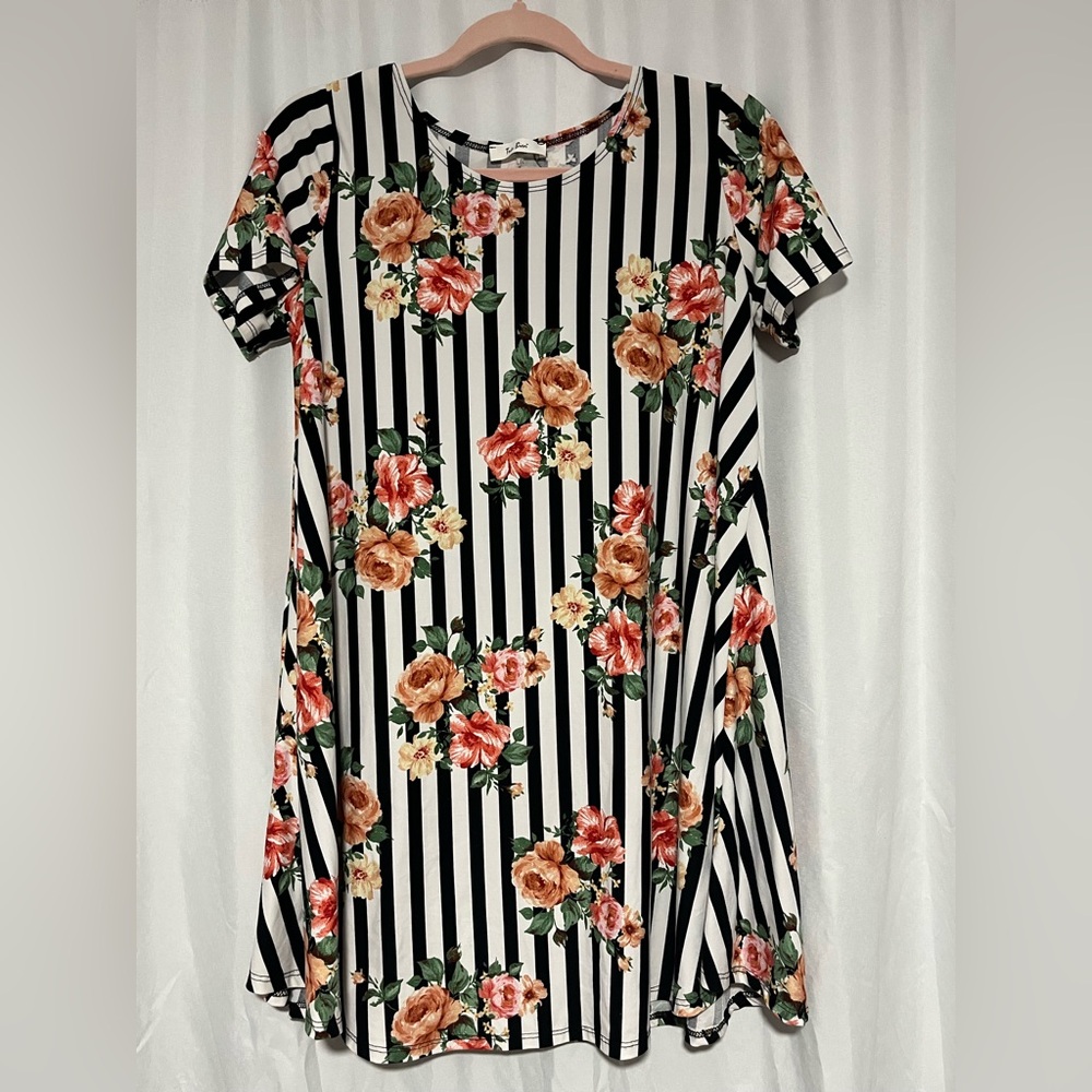 Floral Striped Dress
